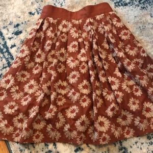Anthropologie high waisted skirt.